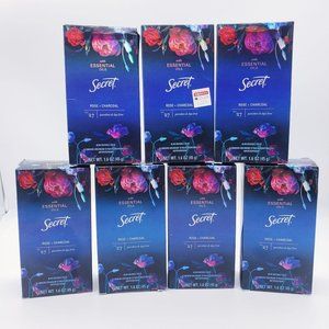 7x Secret Essential Oils Rose Charcoal Antipersp